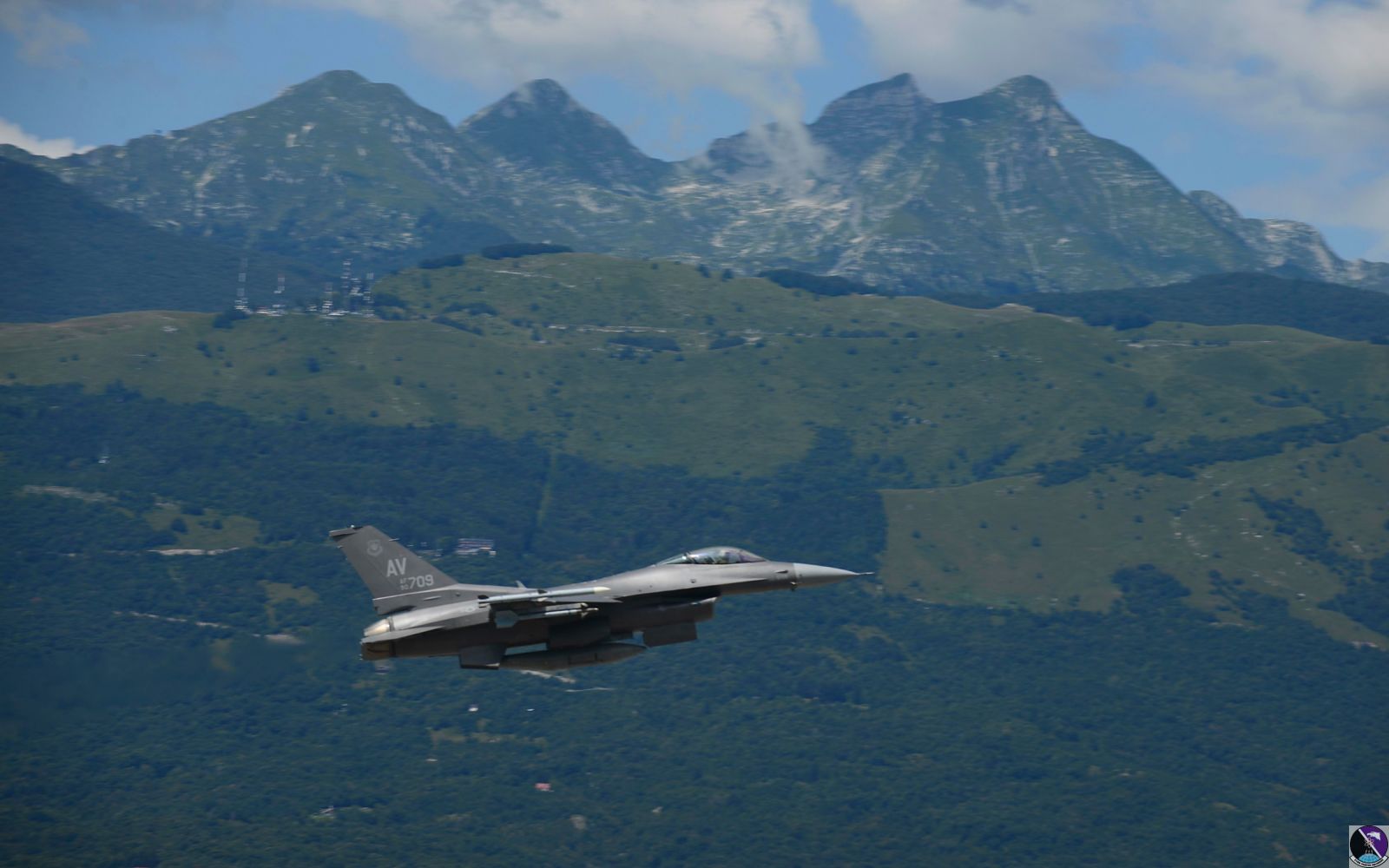 First flight for new F-16 paint job at Aviano